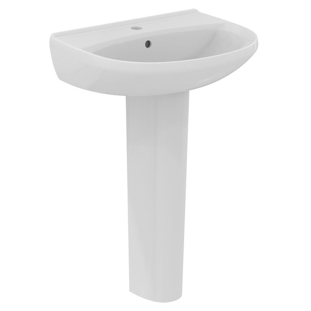 Ideal Standard Eurovit 550mm Pedestal Basin | Sanctuary Bathrooms